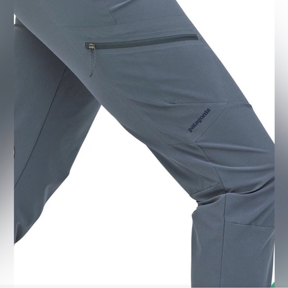 Patagonia Chambeau Rock Climbing Hiking Feather Gray Outdoor Pants 82935 Size 4 - Picture 3 of 8